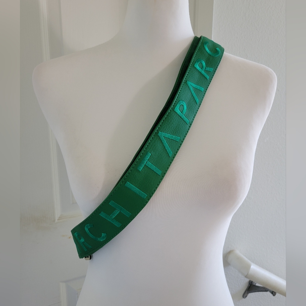 Parchita | Vibrant Kelly Green PVC Mila Wallet Crossbody Bag - Picture 8 of 15